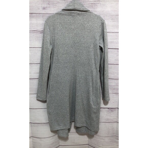 MAISON MASCALLIER HEATHER GRAY BUTTONED LONG CARIDGAN SIZE 2  EUC ADORABLE COZY - Picture 3 of 5